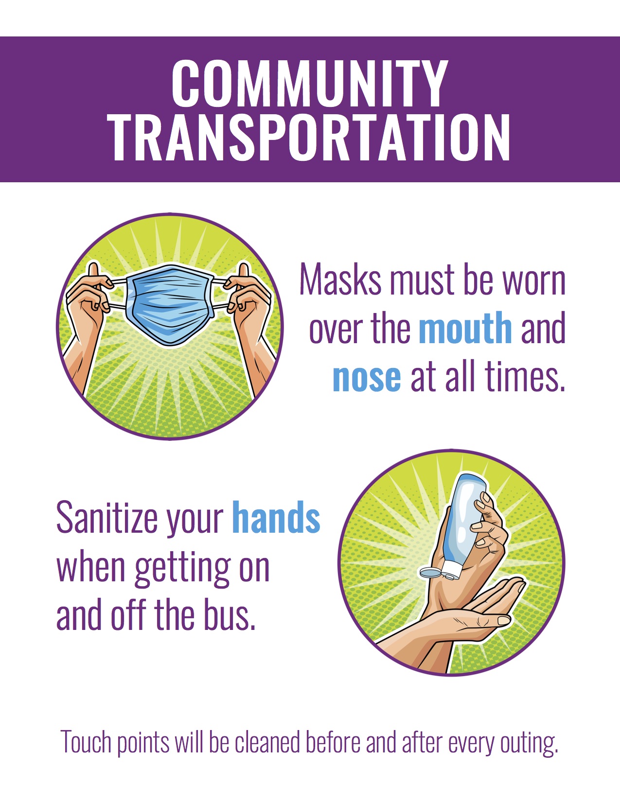 wear a mask and sanitize your hands