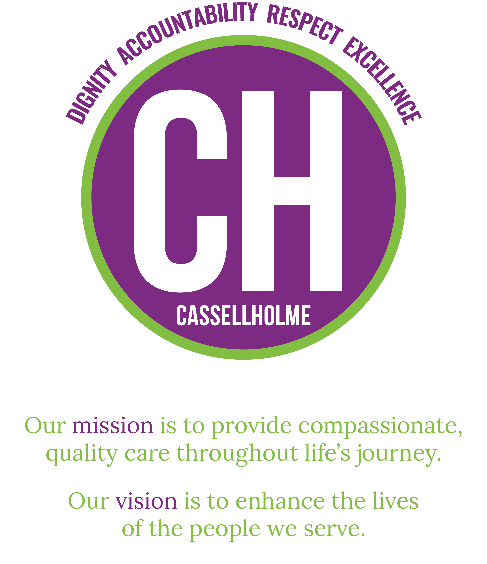 Dignity Accountability Respect Excellence logo